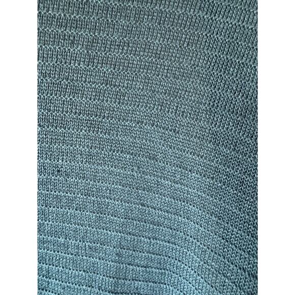 Eileen Fisher Linen Blend Knit Cardigan Women's Size Medium Open Front Teal - Picture 7 of 9